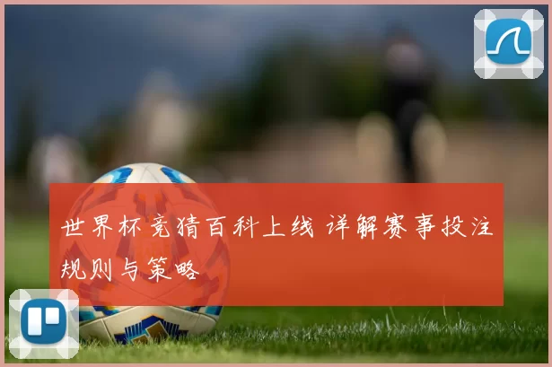 世界杯竞猜百科上线 详解赛事投注规则与策略