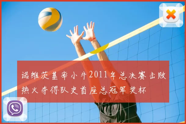诺维茨基率小牛2011年总决赛击败热火夺得队史首座总冠军奖杯